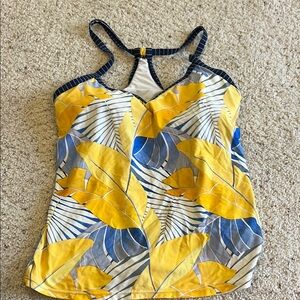 Carve Designs Yellow and Blue Fitted Camisole Bikini